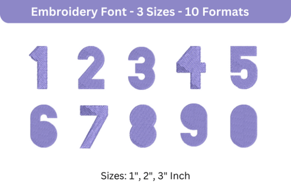 Blackout Font 0 to 9: A Refined Embroidery Typeface for Clean, Legible Digitized Text