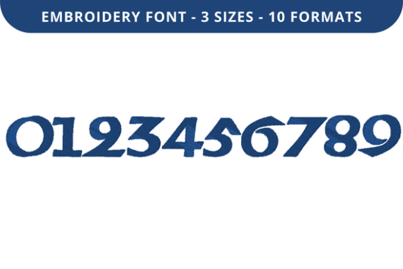 Bobbin Hood 0 to 9: A Refined Embroidery Font for Clean, Consistent Lettering