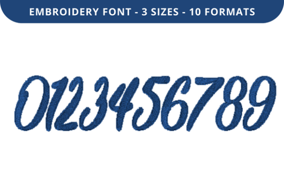 Bright Future Font 0 to 9: Embroidery Numbers That Elevate Design