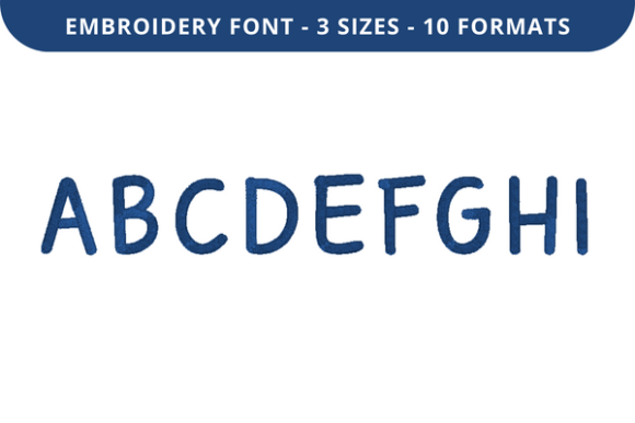 Cloudbird Font a to I: A High-Quality Embroidery Font for Personalized, Professional Results
