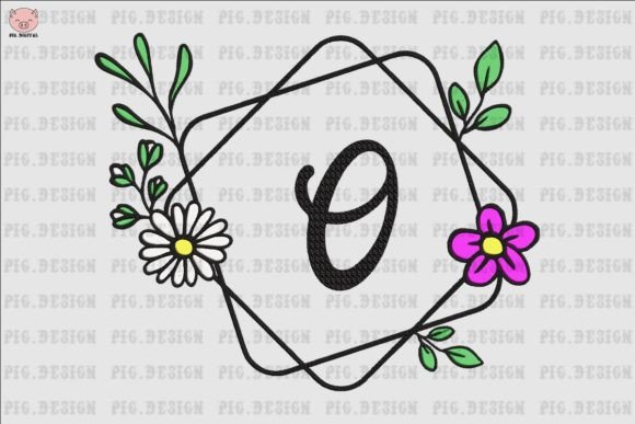 Flower Daisy Font O: A Versatile Embroidery Design for Creative Projects