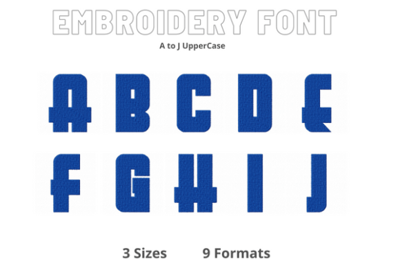 Font A to J: A Practical Embroidery Font for Names, Dates, and Personalized Text