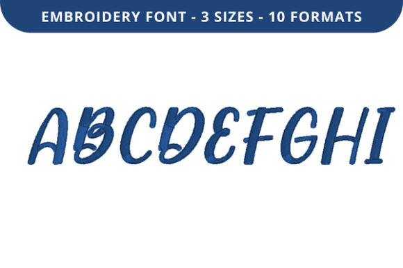 Fornever Font a to I: A Precision Embroidery Typeface for Personalized Fabric Artistry