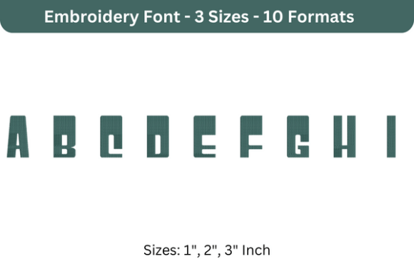 Jeopardy Font a to I: Embroidery That Speaks Clearly