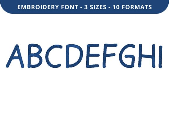 Kindred Font a to I: The Embroidery Font That Turns Personalization Into Precision