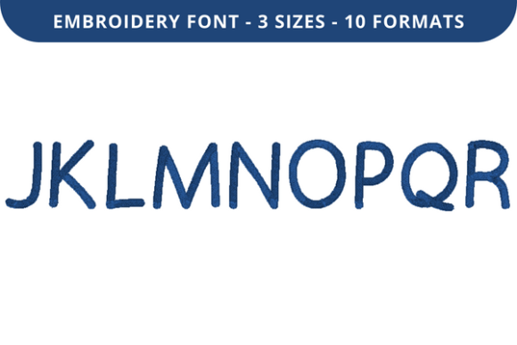 Kindred Font J to R: A Thoughtful Choice for Personalized Embroidery