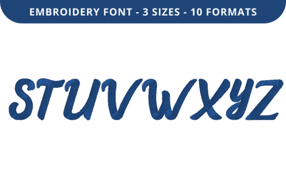 Love Breath Font S to Z: Elegant Embroidery for Personalized Fabric
