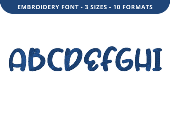 Megahs Font a to I: Elegant Embroidery Typography