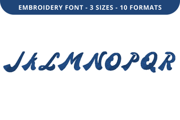New Retro Font J to R: Embroidery Excellence for Names, Dates, and Meaningful Text