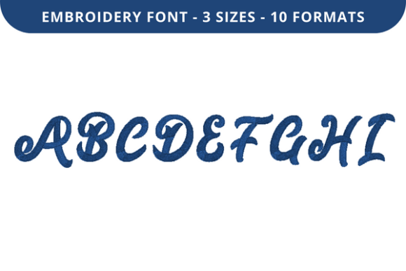 Rocker Sharpie Font a to I: Embroidery That Feels Hand-Drawn