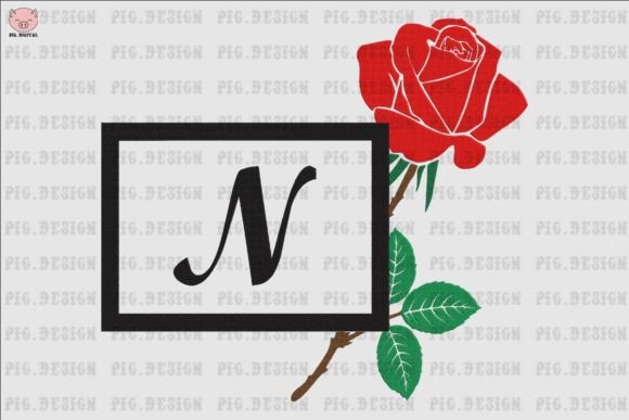 Rose Font N: A Versatile Embroidery Design for Creative Projects
