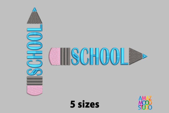 School Pencil Embroidery Design: A Charming, Versatile Touch for Everyday Projects