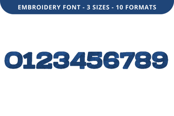 Tear in Up Font 0 to 9: Precision Embroidery Typography for Modern Makers